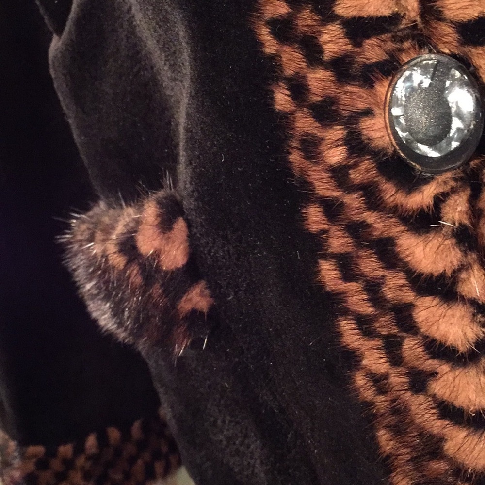 Genuine Reversible Mink Car Coat Sz 14 - Picture 4 of 6
